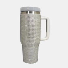 Load image into Gallery viewer, Rhinestone Stainless Steel Tumbler with Straw