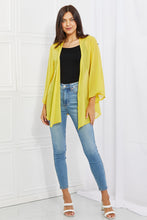 Load image into Gallery viewer, Melody Just Breathe Full Size Chiffon Kimono in Yellow