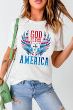 Load image into Gallery viewer, GOD BLESS AMERICA Cuffed Tee Shirt