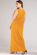 Load image into Gallery viewer, Plus Size Scoop Neck Maxi Tank Dress