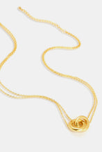 Load image into Gallery viewer, Linked Ring Pendant Chain Necklace