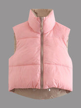 Load image into Gallery viewer, Zip Up Drawstring Reversible Vest