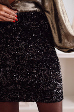 Load image into Gallery viewer, Sequin Mini Skirt