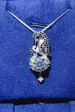 Load image into Gallery viewer, Penguin 2 Carat Moissanite 925 Sterling Silver Necklace