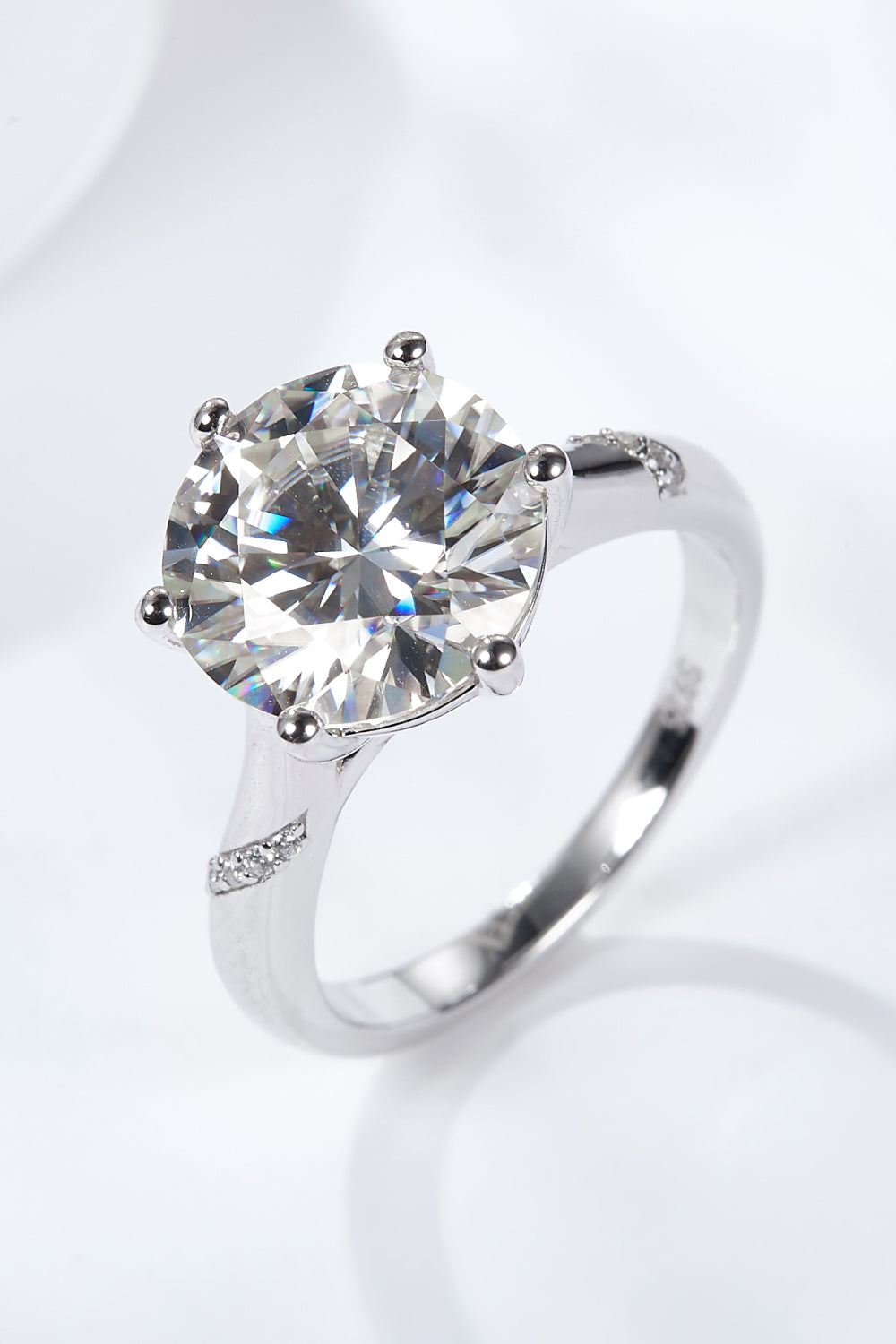 5 Carat  Moissanite Solitaire Ring