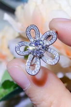 Load image into Gallery viewer, 1 Carat Moissanite Flower-Shape Open Ring