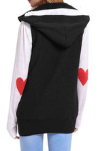 Load image into Gallery viewer, Button and Zip Closure Hooded Sweater Vest