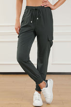 Load image into Gallery viewer, Drawstring High Waist Joggers With Pockets