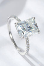 Load image into Gallery viewer, 4 Carat Moissanite 4-Prong Side Stone Ring