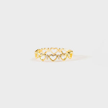 Load image into Gallery viewer, Heart Shape 18K Gold-Plated Ring