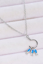 Load image into Gallery viewer, Opal Fish 925 Sterling Silver Necklace