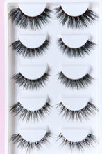 Load image into Gallery viewer, SO PINK BEAUTY Faux Mink Eyelashes Variety Pack 5 Pairs