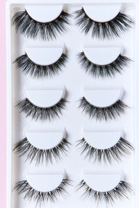 SO PINK BEAUTY Faux Mink Eyelashes Variety Pack 5 Pairs