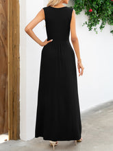 Load image into Gallery viewer, Surplice Neck Sleeveless Maxi Dress