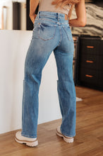 Load image into Gallery viewer, Bree High Rise Control Top Distressed Straight Jeans