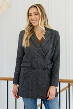 Load image into Gallery viewer, Chic Upon Arrival Button Down Blazer Jacket In Black