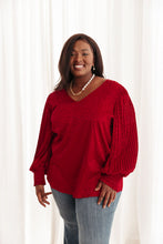 Load image into Gallery viewer, Cityscape Blouse In Burgundy