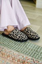 Load image into Gallery viewer, Fuzziest Feet Animal Print Slippers In Mocha