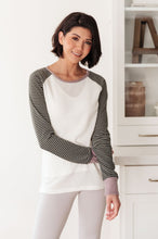 Load image into Gallery viewer, Suave Stripes Raglan Top