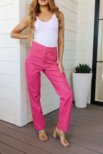 Load image into Gallery viewer, Tanya Control Top Faux Leather Pants in Hot Pink