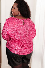 Load image into Gallery viewer, You Found Me Sequin Top in Fuchsia