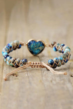 Load image into Gallery viewer, Handmade Heart Shape Natural Stone Bracelet