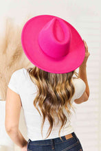 Load image into Gallery viewer, Fame Flat Brim Fedora Fashion Hat