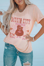Load image into Gallery viewer, MUSIC CITY Cuffed Short Sleeve Tee