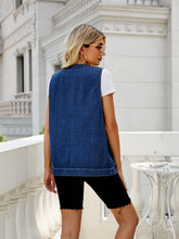 Load image into Gallery viewer, Button Down Denim Vest