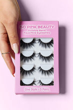 Load image into Gallery viewer, SO PINK BEAUTY Faux Mink Eyelashes 5 Pairs