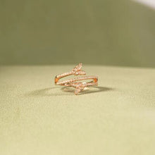 Load image into Gallery viewer, 925 Sterling Silver Inlaid Zircon Butterfly Ring