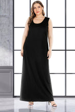 Load image into Gallery viewer, Plus Size Scoop Neck Maxi Tank Dress