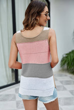 Load image into Gallery viewer, Color Block Slit Knit Tank