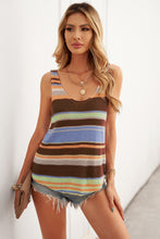 Load image into Gallery viewer, Striped Scoop Neck Tank