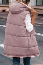 Load image into Gallery viewer, Zip-Up Longline Hooded Vest