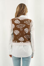 Load image into Gallery viewer, Printed Plunge Neck Sweater Vest