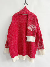 Load image into Gallery viewer, Christmas Element Round Neck Sweater and Scarf Set