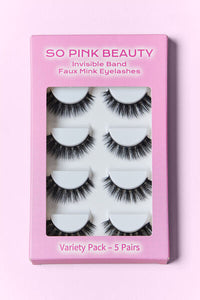 SO PINK BEAUTY Mink Eyelashes 5 Pairs