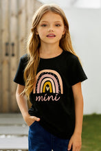 Load image into Gallery viewer, Girls Graphic Round Neck Tee Shirt