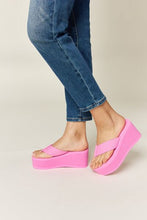 Load image into Gallery viewer, WILD DIVA Open Toe Platform Wedge Sandals