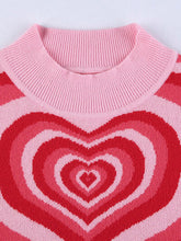 Load image into Gallery viewer, Heart Mock Neck Sweater Vest