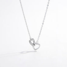 Load image into Gallery viewer, 925 Sterling Silver Inlaid Zircon Heart Necklace