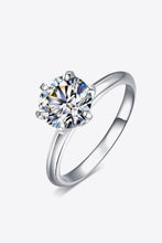 Load image into Gallery viewer, 925 Sterling Silver 3 Carat Moissanite 6-Prong Ring