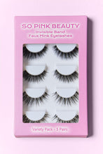 Load image into Gallery viewer, SO PINK BEAUTY Faux Mink Eyelashes Variety Pack 5 Pairs