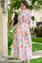 Load image into Gallery viewer, Floral Deep V Slit Maxi Dress