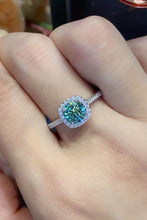 Load image into Gallery viewer, 3 Carat Moissanite Platinum-Plated Cluster Ring