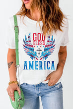 Load image into Gallery viewer, GOD BLESS AMERICA Cuffed Tee Shirt