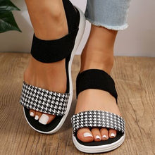 Load image into Gallery viewer, PU Leather Open Toe Low Heel Sandals