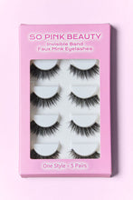 Load image into Gallery viewer, SO PINK BEAUTY Faux Mink Eyelashes 5 Pairs