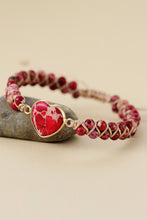 Load image into Gallery viewer, Handmade Heart Shape Natural Stone Bracelet